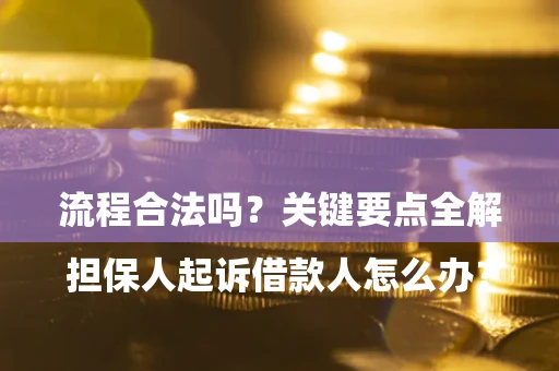 北京

担保人起诉借款人怎么办？流程合法吗？关键要点全解析